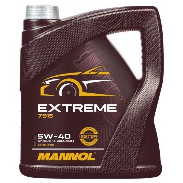 Mannol Extreme 7915 5W-40 API SN/CH-4; ACEA A3/B4 синтетическое 4 л MN7915-4